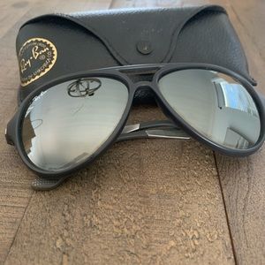Matte gray ray ban aviators